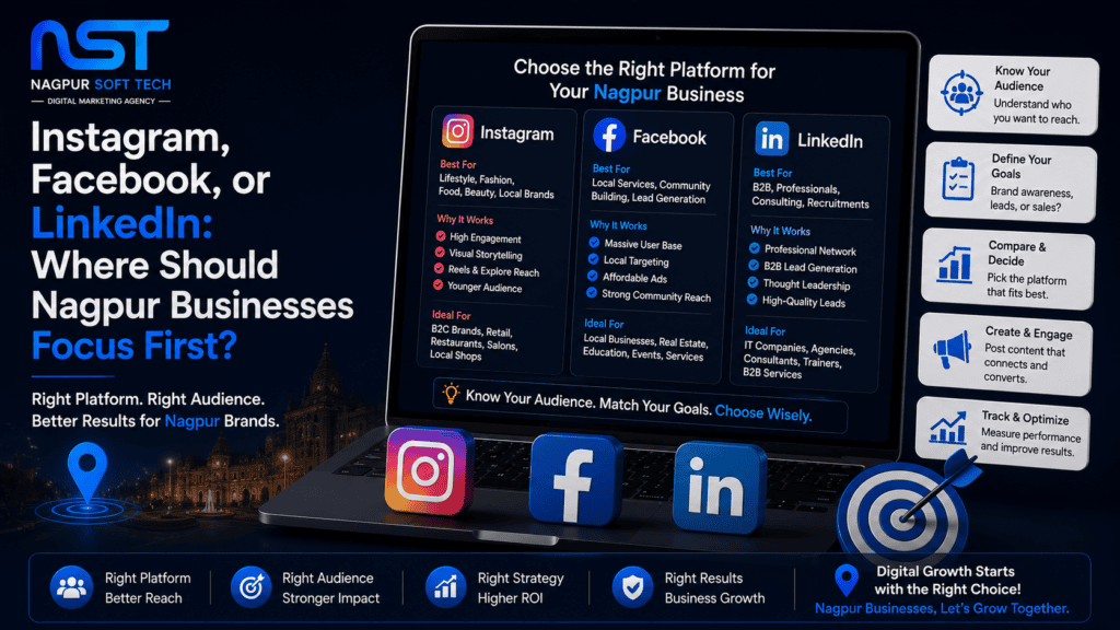 Instagram, Facebook, or LinkedIn: Where Should Nagpur Businesses Focus First?"